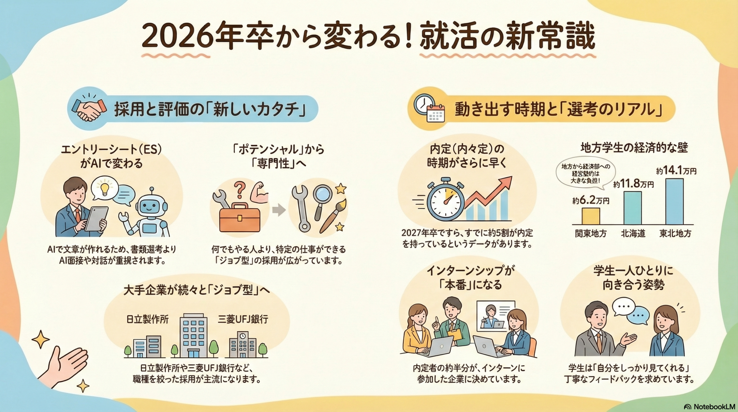 2026年卒・就活市場の衝撃：内定率9割超えの裏で進む「AI活用」と「ジョブ型」への地殻変動